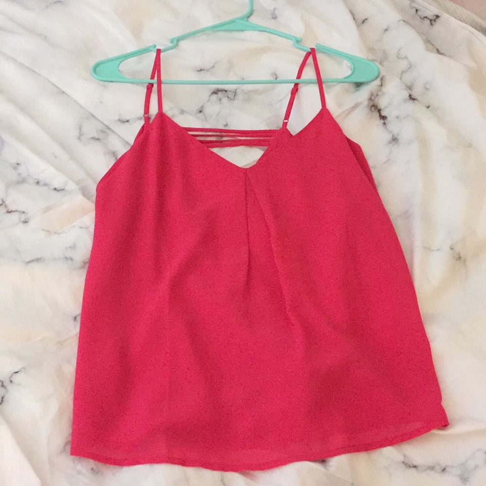Hot pink tank top